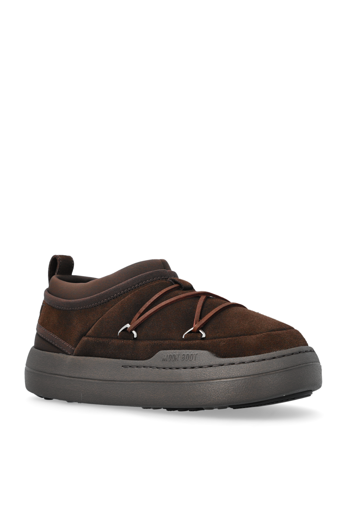 スニーカー MOON BOOT Brown suede MB Park Icon slip ons (2470110 M010) Brown Snow boots MB PARK ICON SUEDE Moon Boot - Vitkac Italy